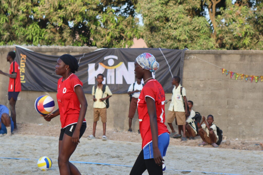The beachvolleybal court at Jamisa School Brikama, The Gambia - Ladies Beachvolleybal