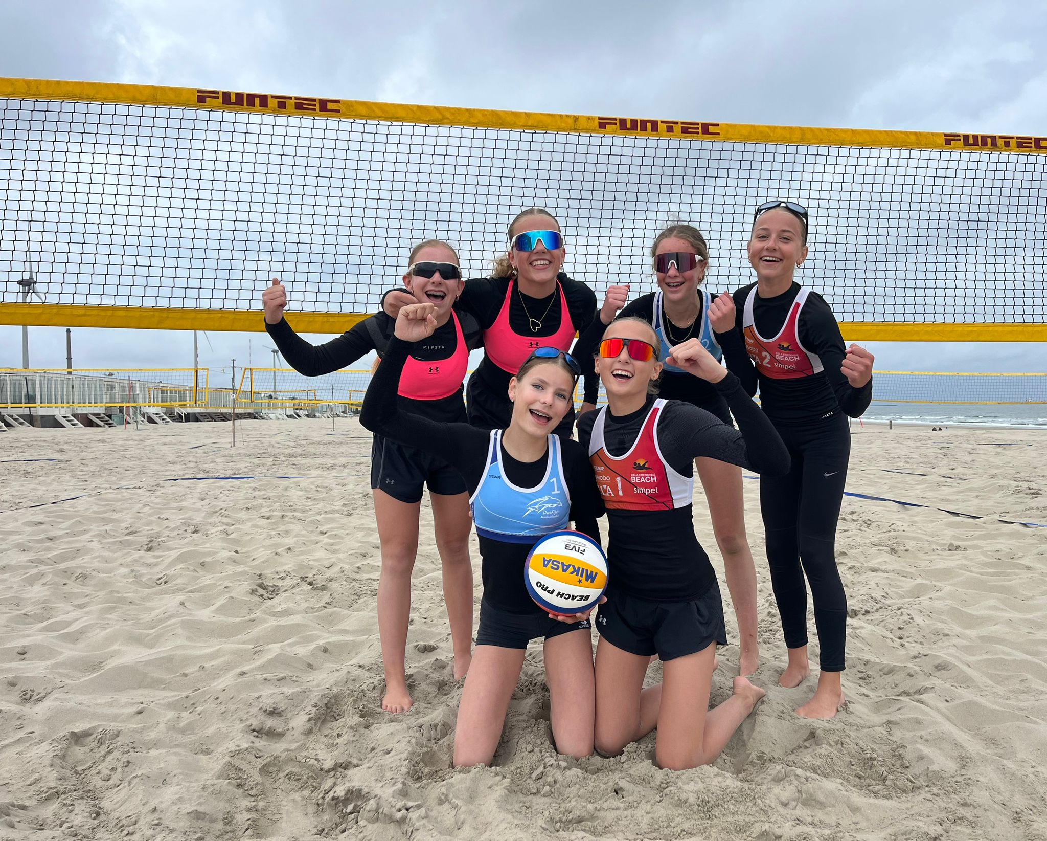 3 Dolfijn Beachvolleybal teams -NK-Beachvolleybal-2025