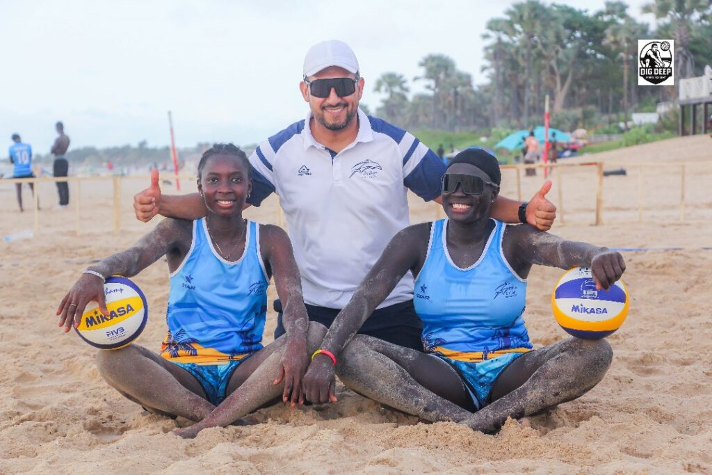 CAVB U18 Beach Volleyball Youth Development Cup 2025 - Gambia U18 woman team met Felix Lopez